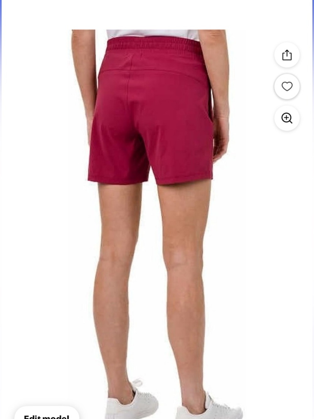 Tuff Athletics sz Small rose pink unlined Women's Shorts elastic waist pockets